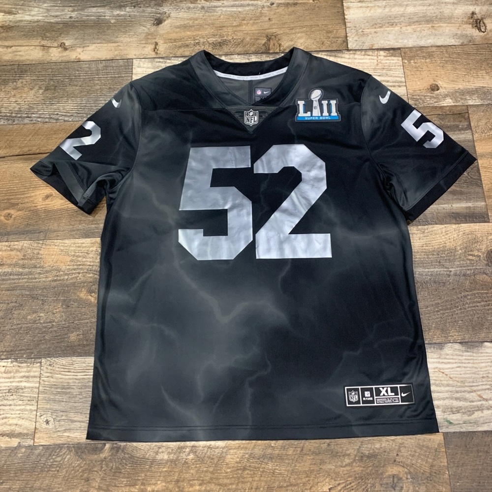 Men's Nike Black Super Bowl LII 52 2018 Generic Limited Jersey Size XL